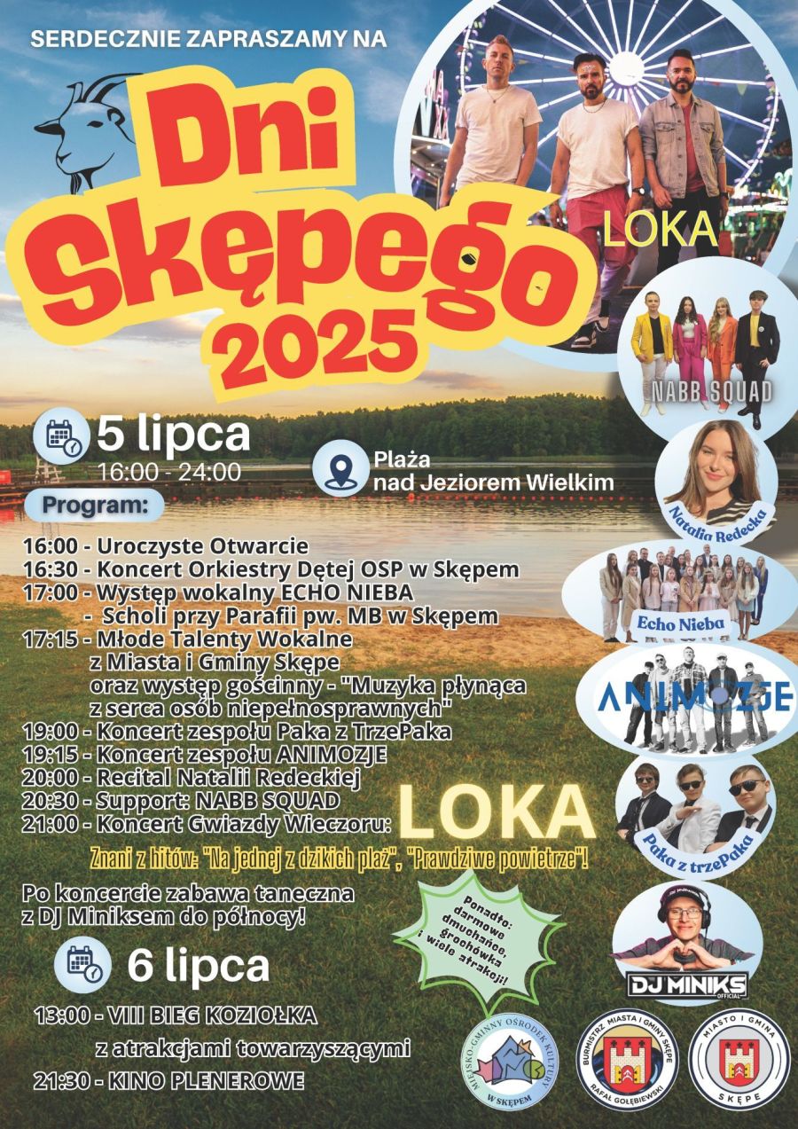 Plakat informacyjny - Dni Skępego 2025