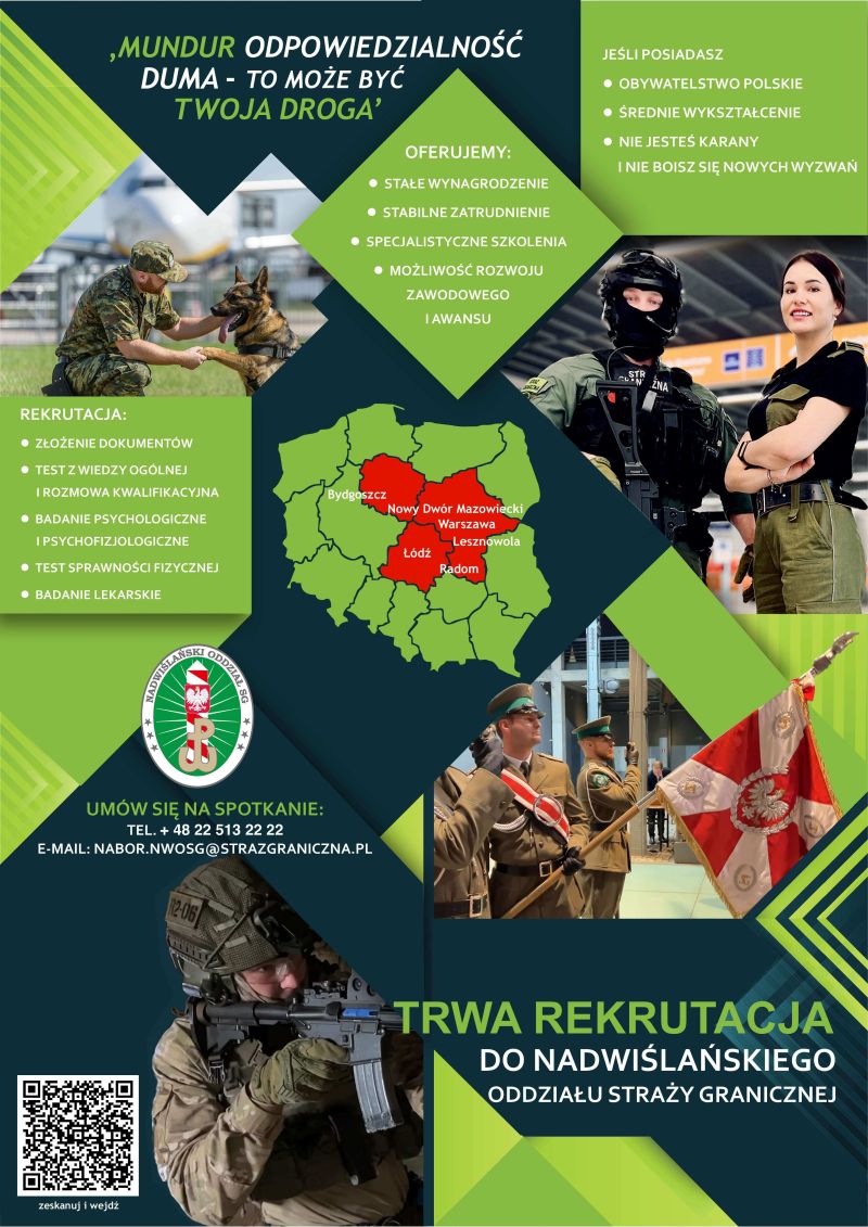 Plakat naborowy - Straż Graniczna