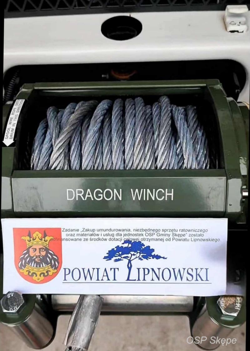 OSP SKępe - wyciągarka MAN