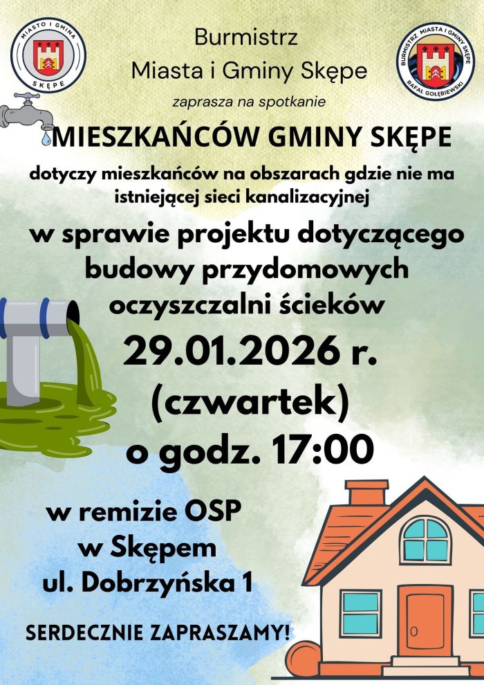 Spotkanie z&nbsp;mieszkańcami w&nbsp;sprawie przydomowych oczyszczalni ścieków