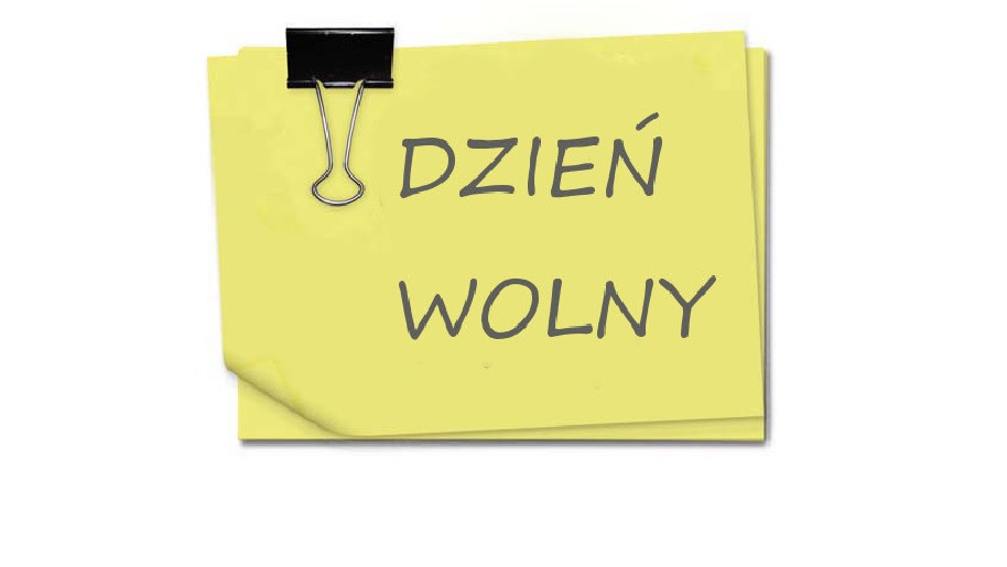 Napis Dzień Wolny