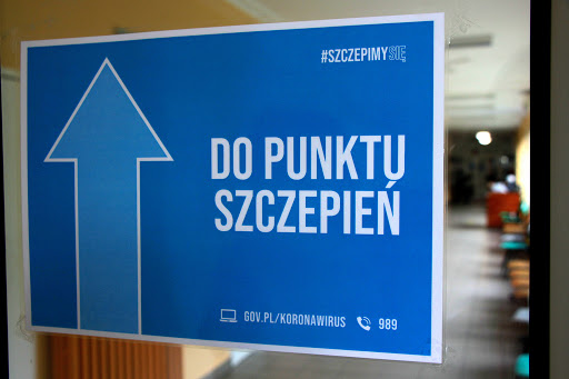 Napis do punktu szczepień