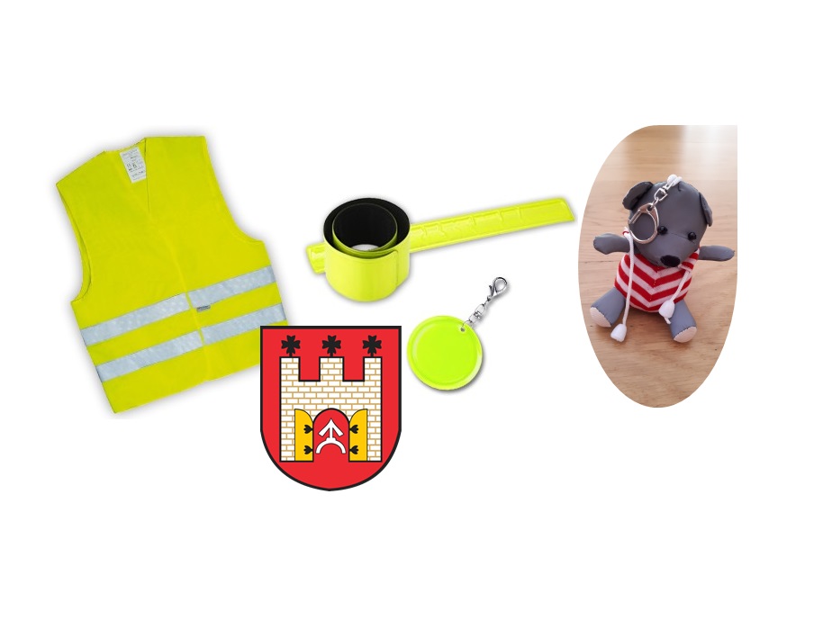 Obraz przedstawia odblaski dla mieszkańców