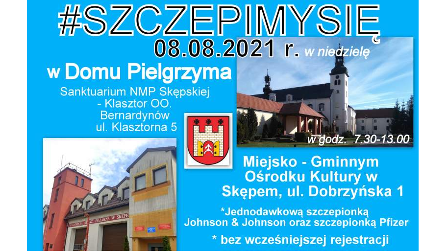Plakat - mobilne punkty szczepień