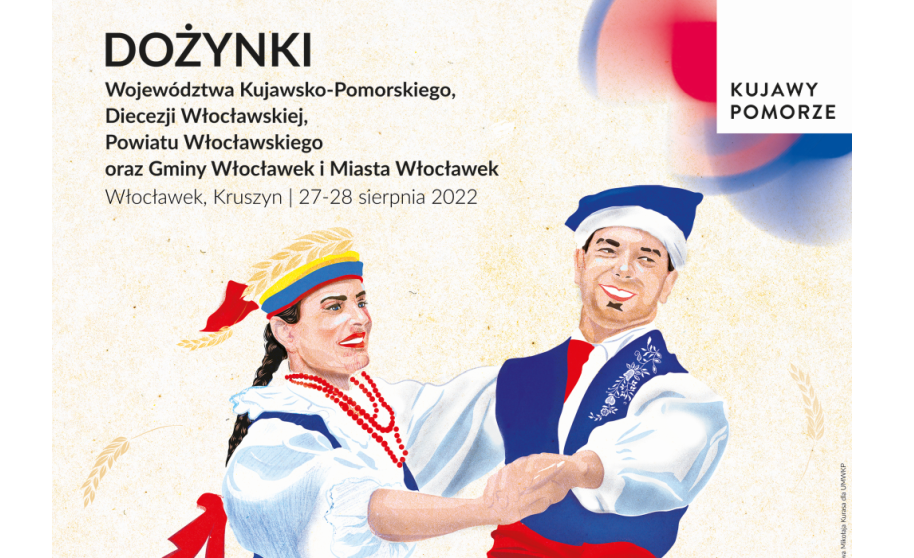 Plakat informujący o dożynkach wojewódzkich