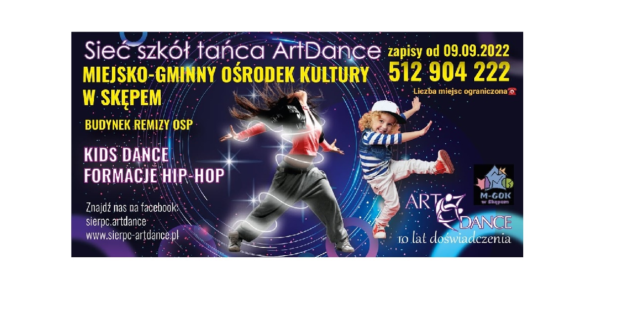 plakat zajęć ArtDance