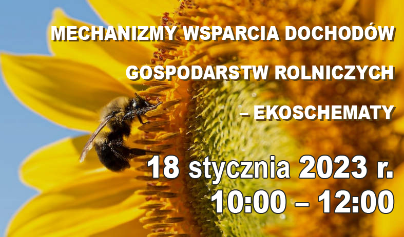 Plakat szkolenie dla gospodarstw rolnych