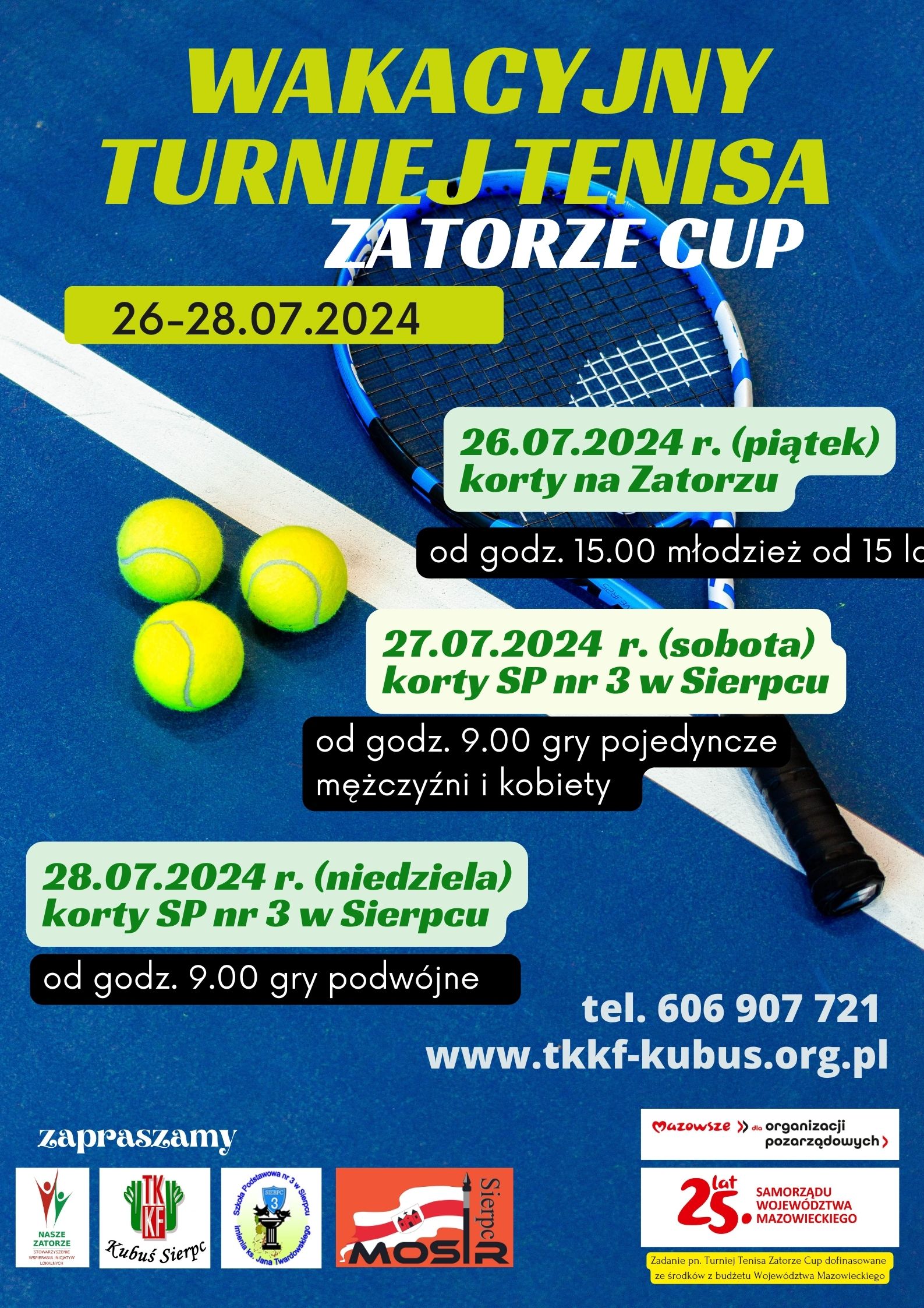 Wakacyjny Turniej Tenisa Zatorze Cup