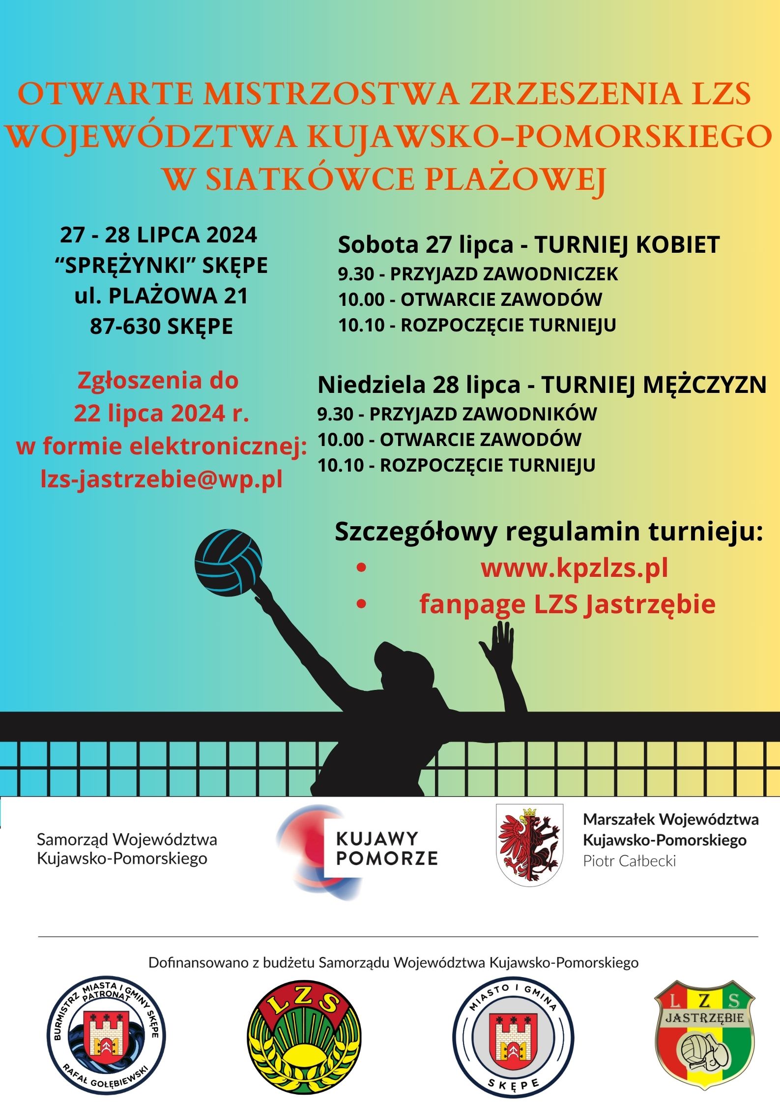 Mistrzostwa zrzeszenia LZS województwa kujawsko-pomorskiego w siatkówce plażowej