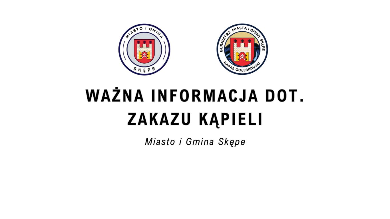 Zakaz kąpieli!