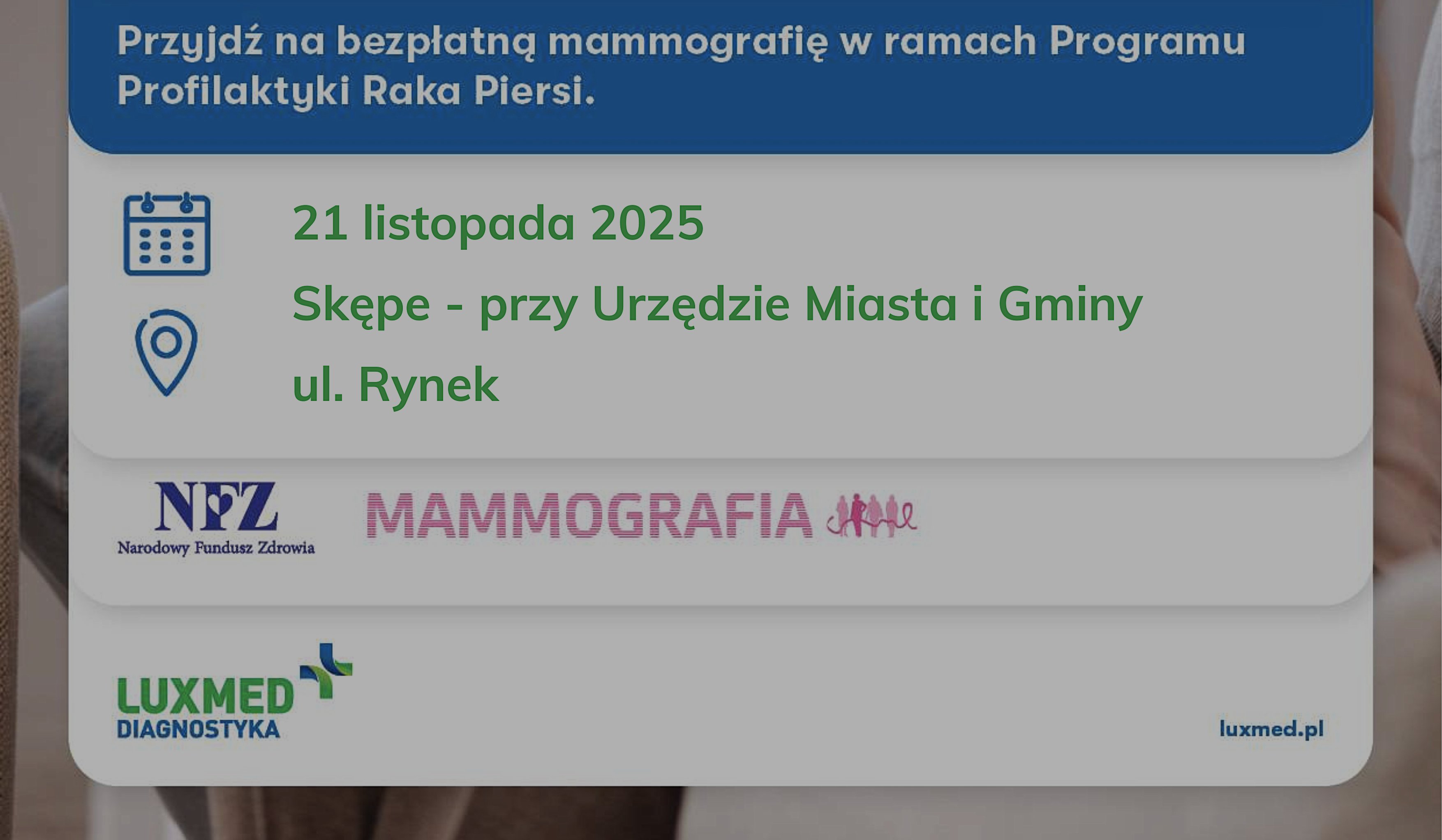 Bezpłatna mamografia