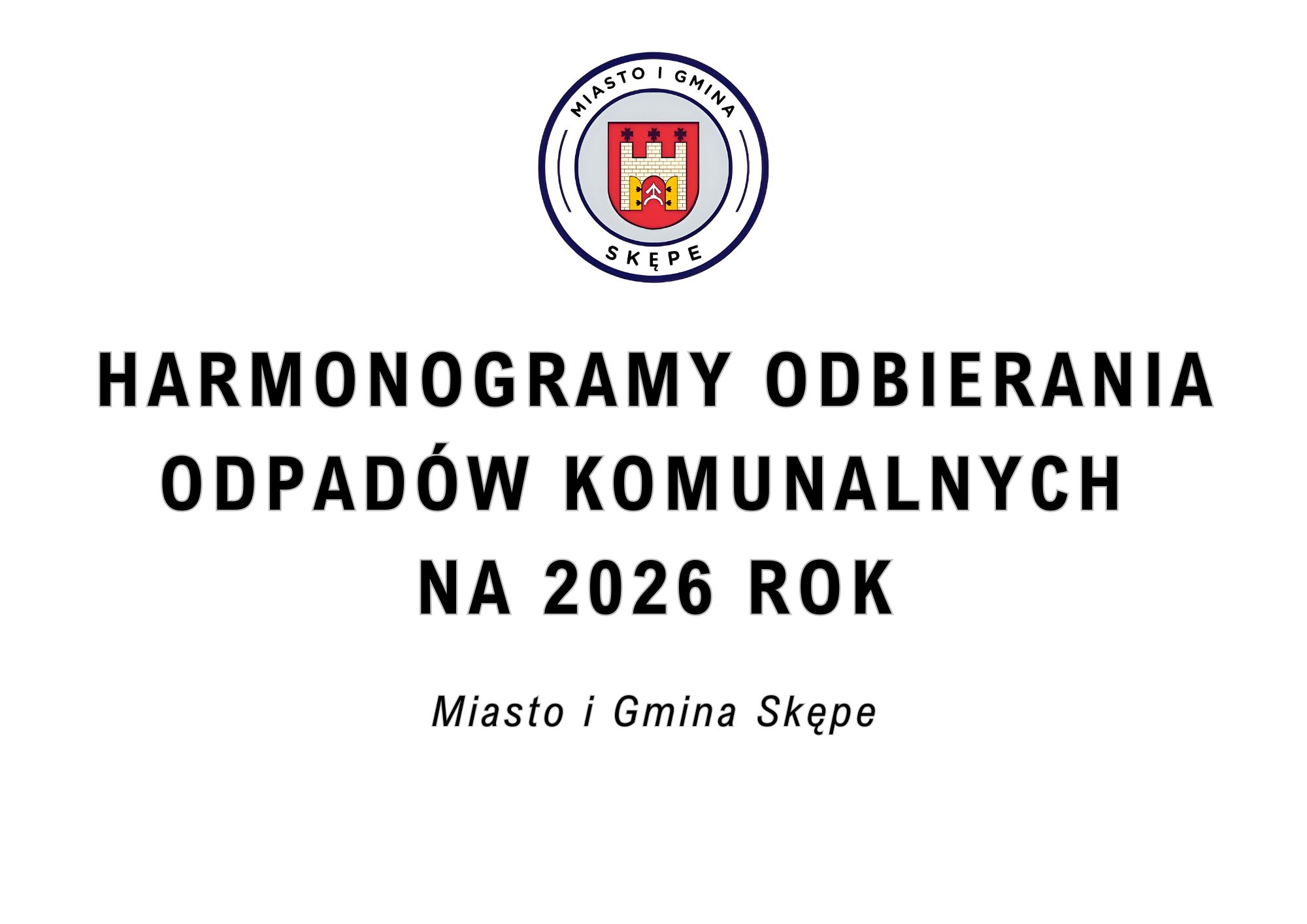 Odbiór odpadów w&nbsp;2026 r.